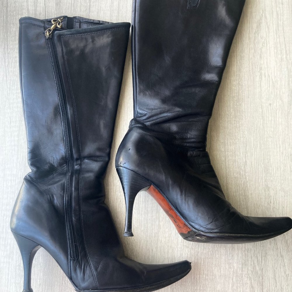 🔥 Donald J. Pliner black leather boots size 7.5